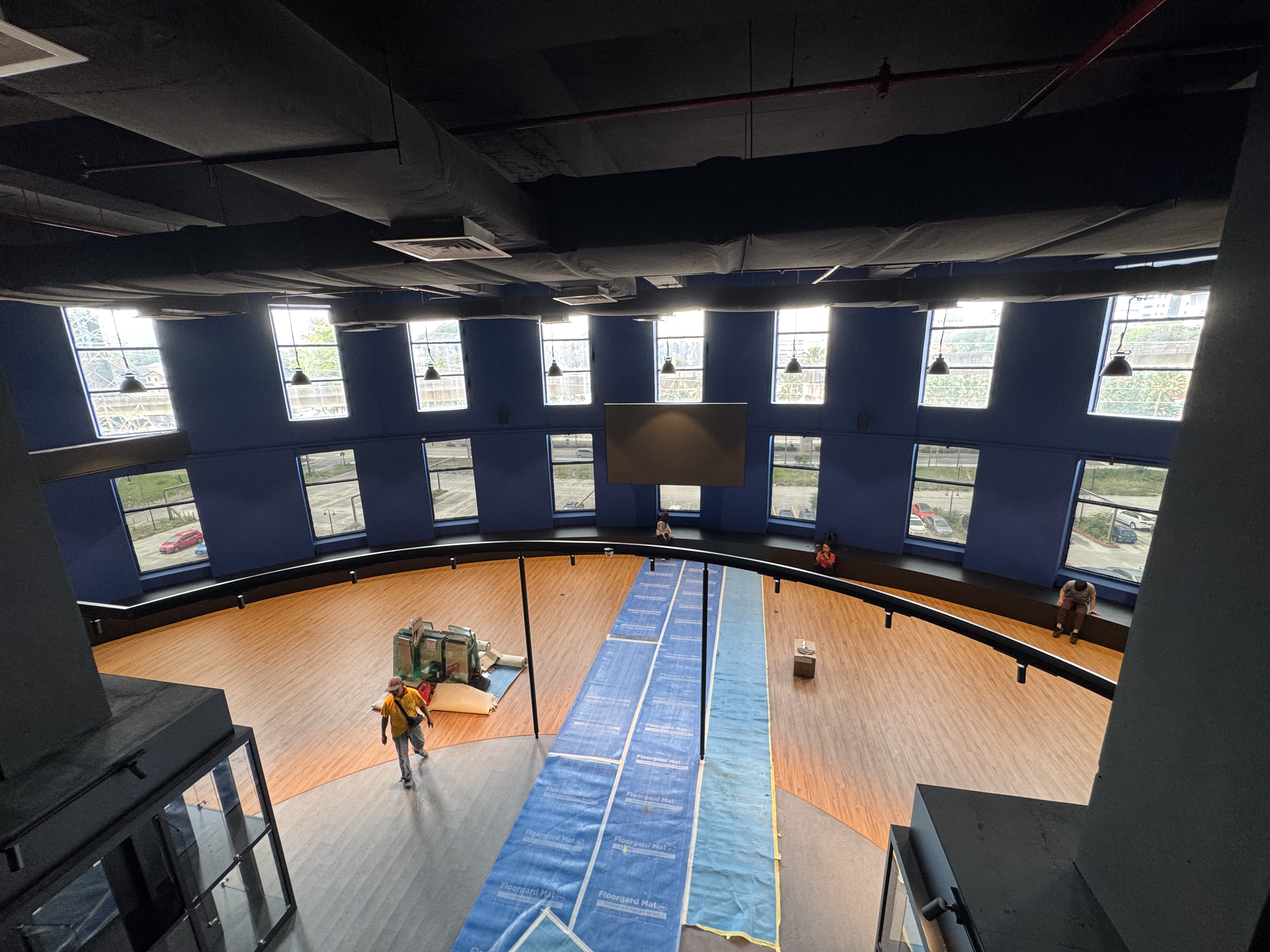 View of the CAW Concept Store from the mezzanine floor